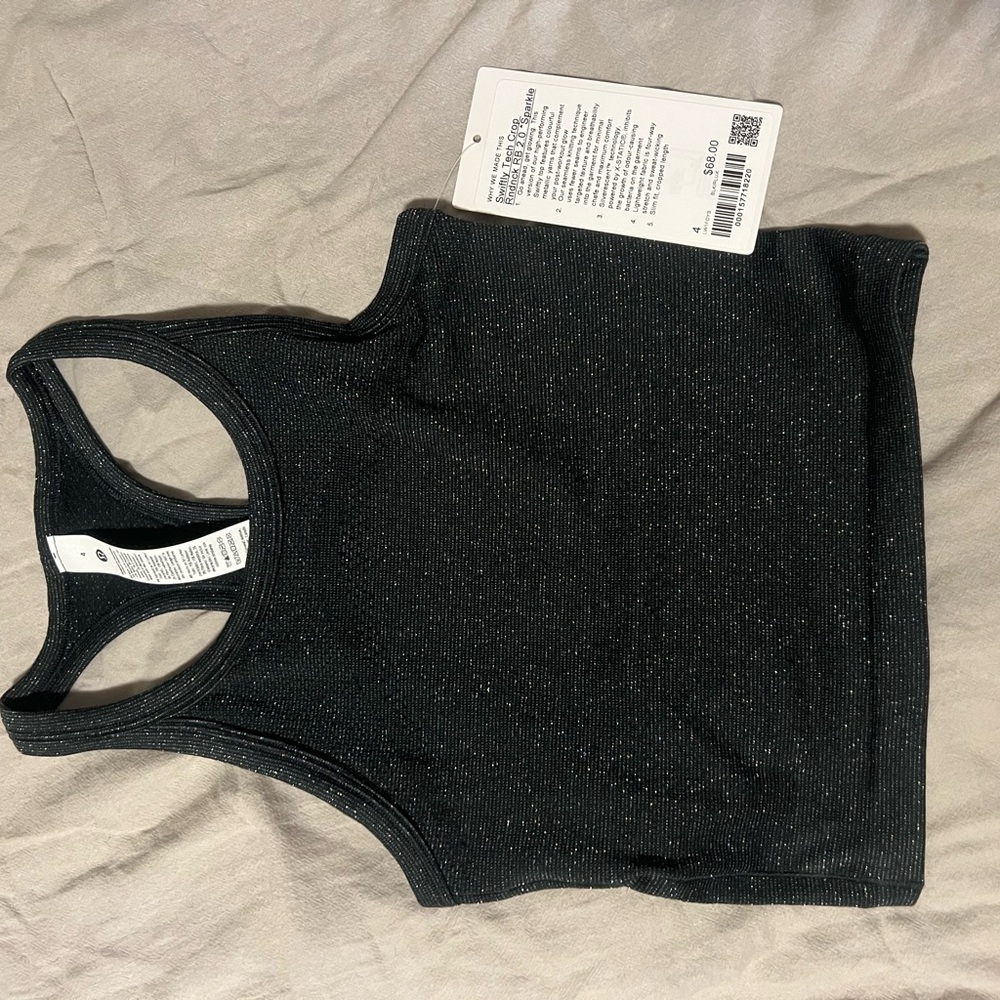 Lululemon Black Swiftly Tech Crop